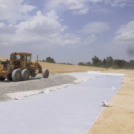 Cover image for Woven polyester high strength geotextile