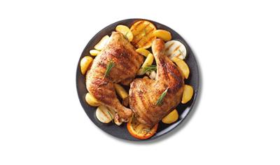 Cover image for Frozen chicken leg quarter