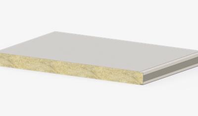 Cover image for Pannelli sandwich con rivestimento in acciaio e nucleo isolante in lana di roccia