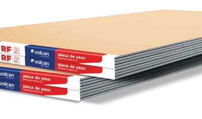 Cover image for Vólcan fire resistant gypsum plasterboard (Placa de yeso Volcán RF)