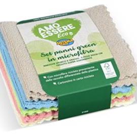 Cover image for Amo Essere Eco Set panni green in microfibra