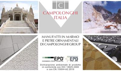 Cover image for Marble and ornamental stones manufactured products by Campolonghi Group