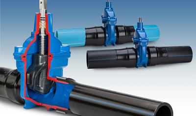 Cover image for Resilient seated gate valves with PE ends for water