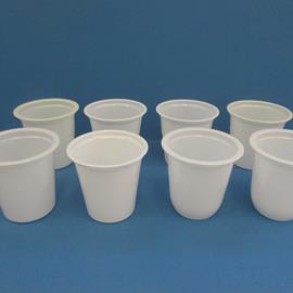 Cover image for VASETTI IN POLISTIRENE BIANCO PER 125 g DI YOGURT