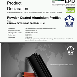 Cover image for Powder-Coated Aluminium Profiles 