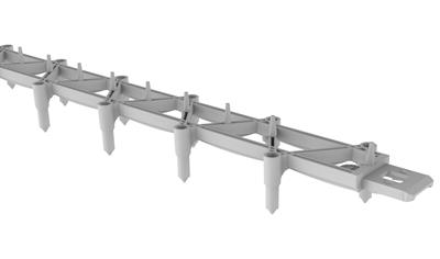 Cover image for Plastic spacers and related products from recycled material for reinforced concrete construction (colour specification: lightgrey)