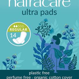 Cover image for Natracare regular natural ultra pad with wings