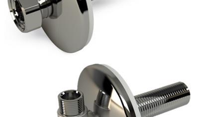 Cover image for LK Connection with rosette, straight and angled, chrome plated