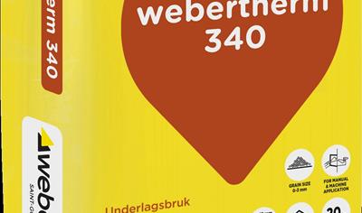 Cover image for webertherm 340 underlagsbruk & webertherm 343 basbruk