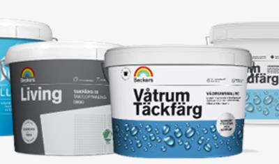 Cover image for PPG Beckers Living Takfärg 02 and PPG Beckers Mood Air Wall and PPG Beckers Våtrum Täckfärg and PPG Beckers Våtrum Grundfärg