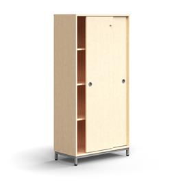 Cover image for QBUS Storage Lockable sliding door cabinet 3 shelves, 1636x800x400 mm