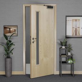 Cover image for FD60 Solid Core Glazed Timber Door 2040x926x54mm Glazed Aperture 1500x150mm