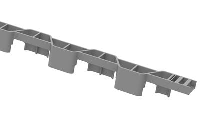 Cover image for Plastic spacers and related products from recycled material for reinforced concrete construction