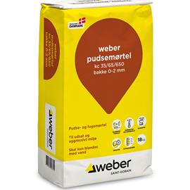 Cover image for weber Pudsemørtel KC 35/65/650 Bakke 0 - 2 mm 