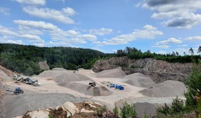 Cover image for Raw rock from Tranås quarry - Kleva