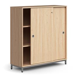 Cover image for QBUS Storage Lockable sliding door cabinet 2 shelves, 1252x1200x400 mm 