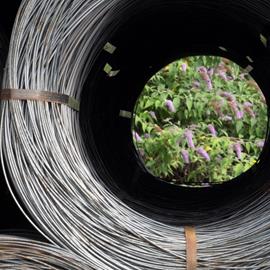 Cover image for Drawn Steel products for prestressed concrete produced  using 100% renewable electricity. PC Wire, 3-Wire/7-Wire  Bare Strand and 7-Wire Sheathed Strand.