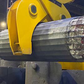 Cover image for Steel ingots produced via electric arc furnace in unalloyed and alloyed form