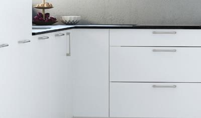 Cover image for MILK white - Chipboard with Melamine Kitchen Fronts