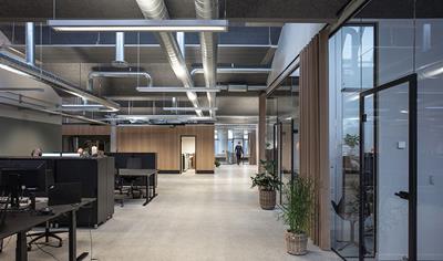 Cover image for Acoustic panels - unpainted Troldtekt 25 mm Natural Grey based on FUTURECEM