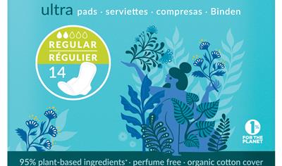 Cover image for Natracare regular natural ultra pad with wings