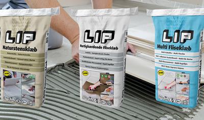 Cover image for LIP Tile Mortars Group 3 - LIP Natural Stone Mortar, LIP Rapid-setting Tile Adhesive, LIP Multi Tile Mortar-White 