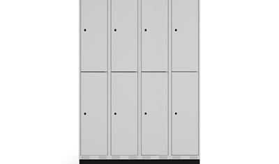 Cover image for Student locker ROZ, sloping roof, 4 modules, 8 doors, 1890x1200x550 mm