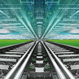 Cover image for Integrated Turnout System with swing nose crossing for highspeed line