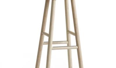 Cover image for SitOnMe Stool, Seat height 780 mm, seat in ashveneer, frame in solid ash