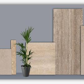 Cover image for Natural Air Travertine  Max dimension 3200 x 1500 mm, Stone thickness 6 mm, 8mm, 12mm
