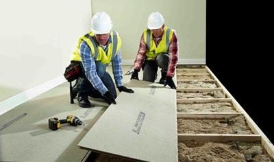 Cover image for Particleboard, manufactured at the West Fraser site in Cowie, UK.