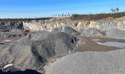 Cover image for Aggregates from Umeå quarry - Stöningsberget