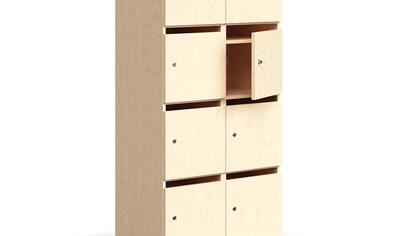 Cover image for QBUS Post and personal storage locker 8 comps, 1636x800x420 mm