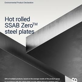 Cover image for Hot rolled SSAB Zero steel plates