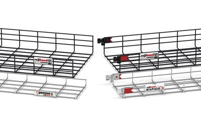 Cover image for Electrogalvanized steel wire mesh cable tray systems: Rejiband® and Rejiband® Rapide