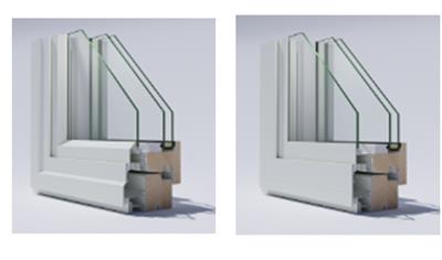 Cover image for Inward opening window 2+1 glazing side-hung and tilt/turn LIF 1001 HAGA, LIF 951 STIL, LKF 1001 HAGA and LKF 951 STIL.