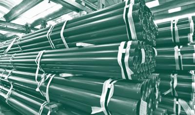 Cover image for Water painted pipes, epoxy or polyester coated pipes with plain, Victaulic OGS grooved or threaded & coupled ends - EAF steel