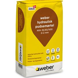Cover image for weber Hydraulisk Pudsemørtel KKh 35/65/500 0 - 2 mm 