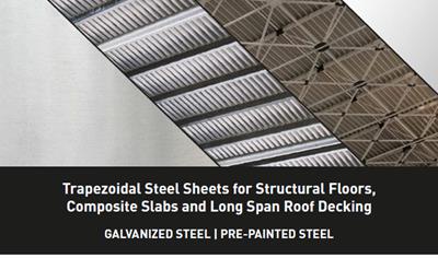 Cover image for Trapezoidal Steel Sheets for Structural Floors, Composite Slabs and Long Span Roof Decking