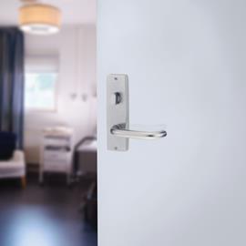 Cover image for Lockwood 1800 Series Plate Door Furniture - Lever and Thumb Turn Knob 1904/70SC