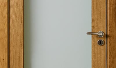 Cover image for Rakel Ek Lack HG1 - Wooden interior door, varnished with glass