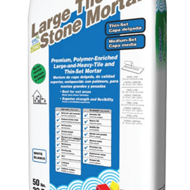 Cover image for LARGE TILE AND STONE MORTAR WHITE
