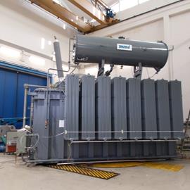 Cover image for Three-phase transformer in mineral oil (Mod. T230633 63MVA)