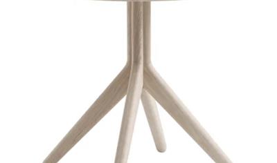 Cover image for RamoX Pillar Table, Diameter 800 mm, 1,5 mm ashvenér, undercarriage H730 in ash.