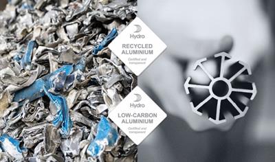 Cover image for Mill finished aluminium profile implemented with Circal 75R billet produced by Hydro Extrusion Nenzing GMBH