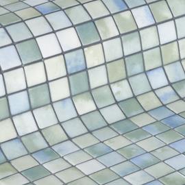 Cover image for FLUID. Ezarri recycled glass mosaic tiles. Mosaico de vidrio reciclado.