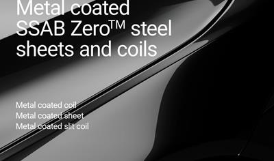 Cover image for Metal coated SSAB Zero steel sheets and coils