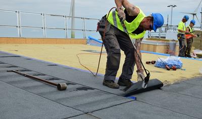 Cover image for Reinforced bitumen sheets for roof waterproofing, exposed top layers