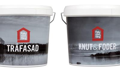 Cover image for Falu Rödfärg Träfasad, Falu Rödfärg Knut&Foder, water-soluble dispersion paint based on linseed oil in 9 different colours