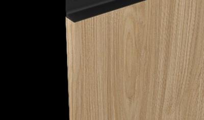 Cover image for Melamine kitchen door with aluminum grip